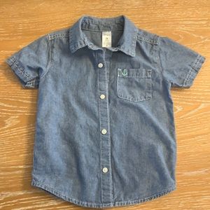 Carter’s chambray short sleeve button down 3T